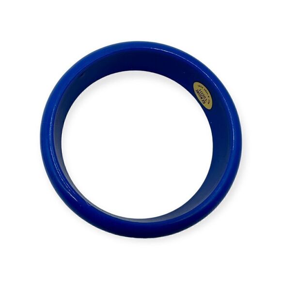 Two 2 bangle bracelets one blue and one white with blue - Picture 5 of 8